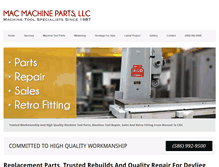 Tablet Screenshot of macmachineparts.com